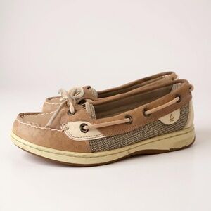 Sperry Brown Moccasins. Size 7.